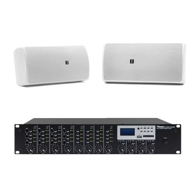

Thinuna PP-6284II 4300P 300w Multifunctional Constant Voltage Power Amplifier Audio Mixing Sound Equipment Amplifiers with BT
