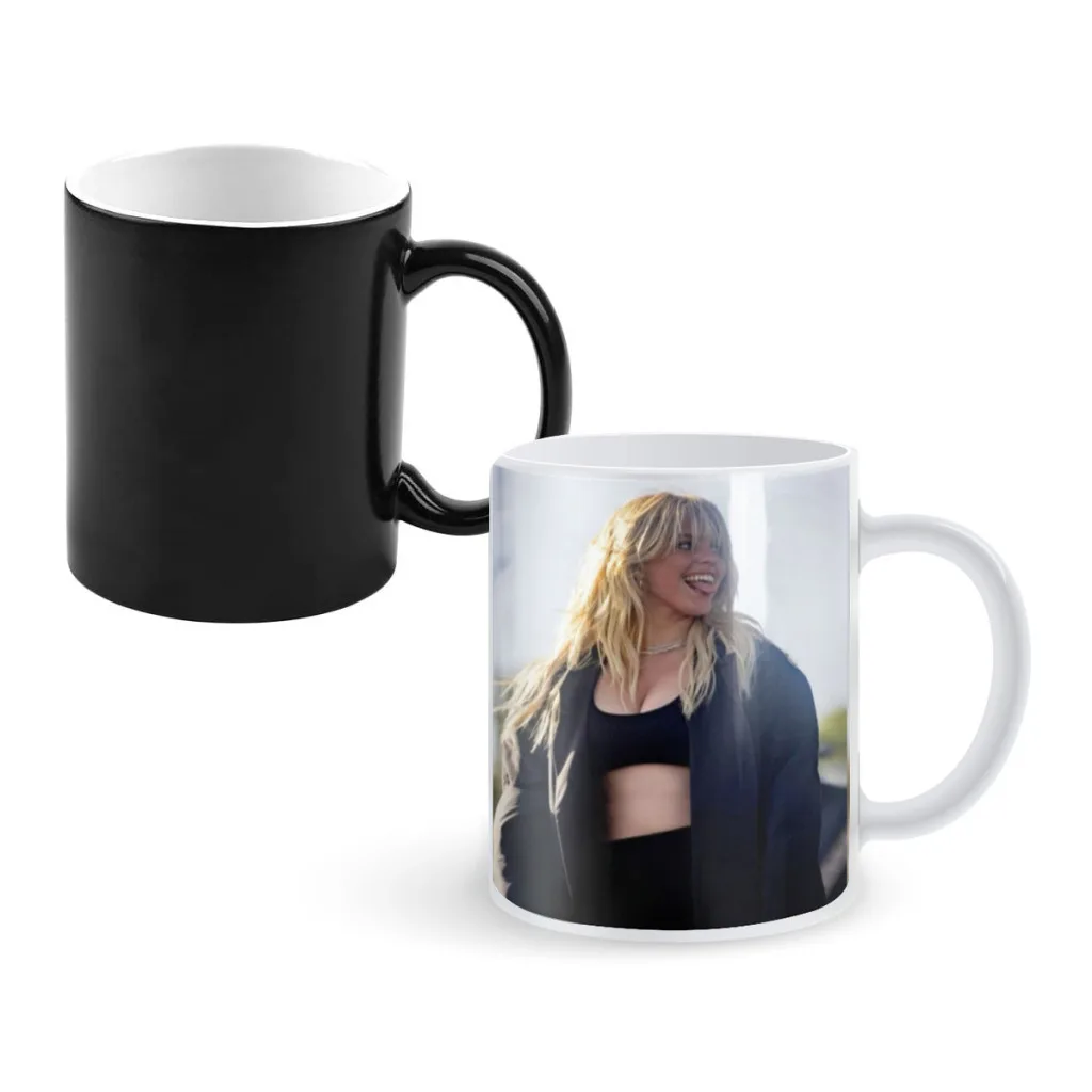 

Pop Singer Actor Renee Rapp Creativity Change Color Chang mug Ceramic mug Hot Coffee Cup Breakfast Cup mug Friend Gift