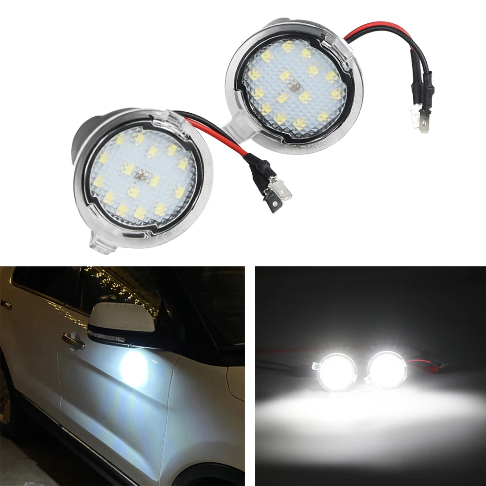 Car Rearview Mirror Lights For Ford Edge Mondeo MK5 5 Fusion 2 Explorer Everest Mustang Side LED Lights For Car Auto Accessories