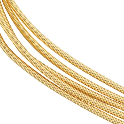 3.28FT French Gimp Wire 18K Gold Plated Brass Copper French Wire for Jewellery Making (2mm) kit