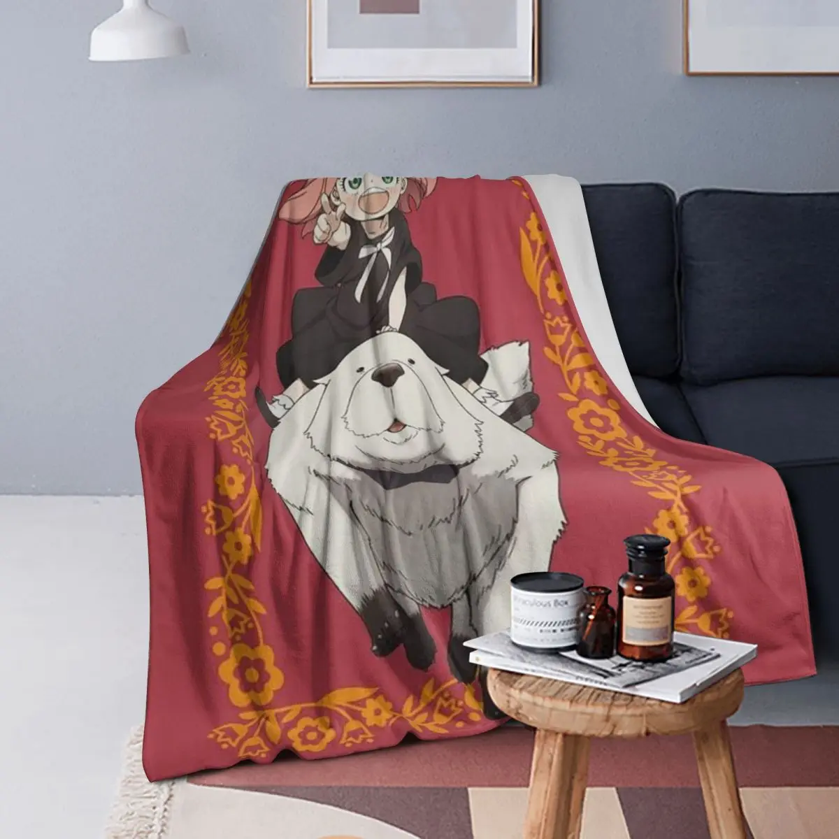 

Spy X Family мультфильм Kawaii Anya аниме одеяло теплое фланелевое одеяло покрывало для кровати гостиная пикник путешествия домашний диван