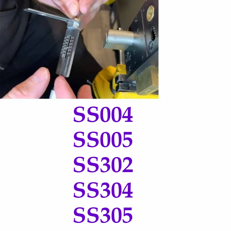 

1PCS Locksmith LiShi 2in1 STYLE SS004 Dimple Semicircle Type SS005 for Dimple Kaba Lock SS305 SS302 SS005 Dimple KABA Type Style