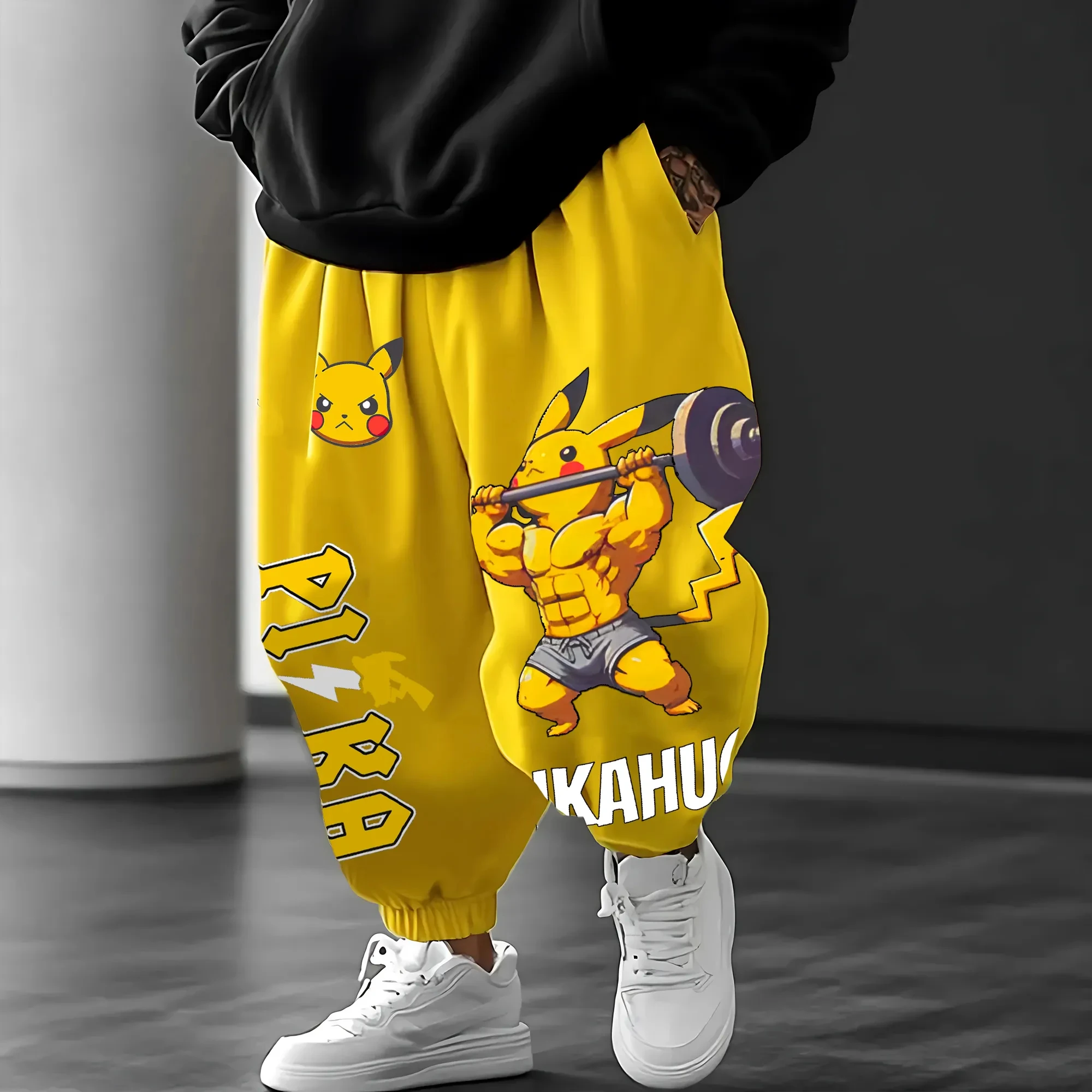 

Спортивные повседневные брюки Pokemon Evolution для мальчиков, облегающие спортивные штаны Pokemon для родителей и детей, длинные брюки