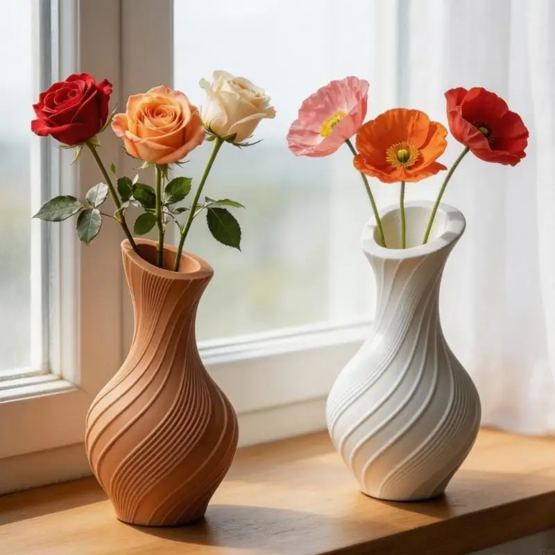 37ME Vases Resin Molds Silicone,Vases Silicone Molds Decorative Vases Epoxy Resin Casting Molds for DIY Crafts Home Decors