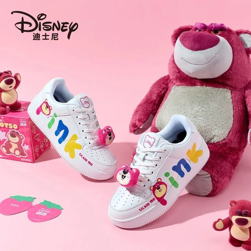 Disney Cute Cartoon Lotso Primavera Scarpe casual multifunzionali genitore-figlio Scarpe comode da corsa in tela Regalo per gli studenti