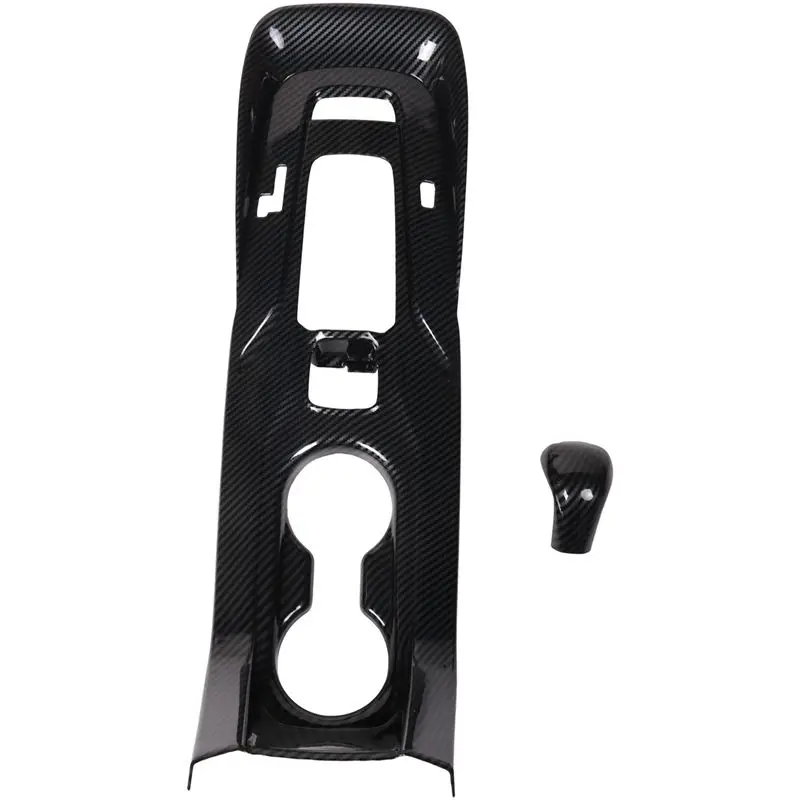 

Gear Shift Knob Console Panel Trims Cover Cup Holder Sticker Accessories For Toyota Corolla 2020-2022, ABS Carbon Fiber-A97E