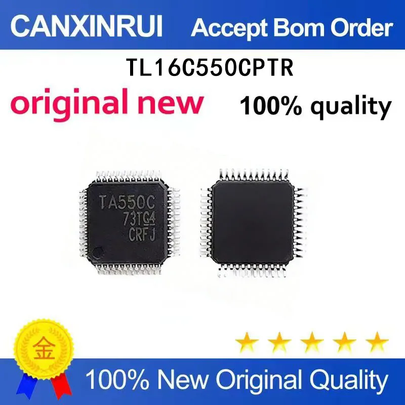 

（5-100 pieces）New TL16C550CPTR silk screen TA550C LQFP-48 UART interface IC in stock chip IC
