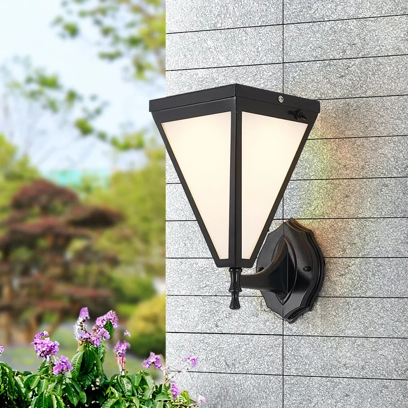 Solar wall light wall light led simple design outdoor modern designer outdoor waterproof door light