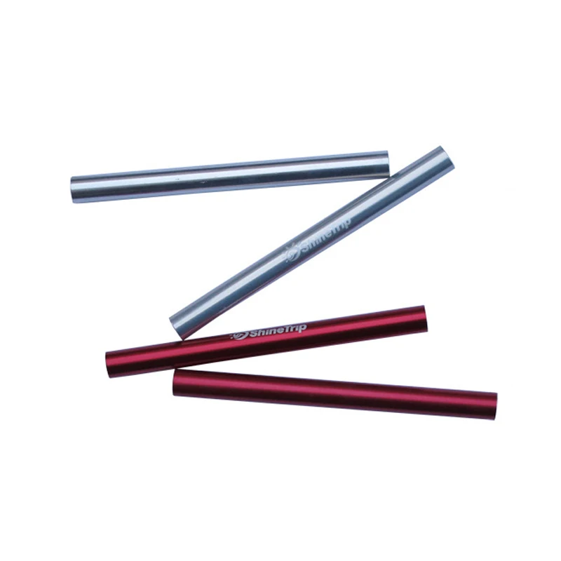 Alumínio Pólo de emergência para reparação de barraca, toldo Rod, Camping Tube Tool, diâmetro 11mm, comprimento 13cm, 4Pcs