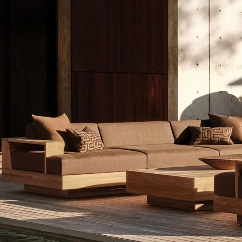 

Высококачественная вилла, сад, уличная мебель, балкон, сад, терраса, открытый современный диван из тикового дерева