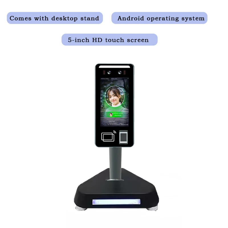 5-Inch Face Recognition NFC Card Fingerprint System WiFi Bluetooth Access Control Entrance/Exit Detection Terminal OEM/ODM