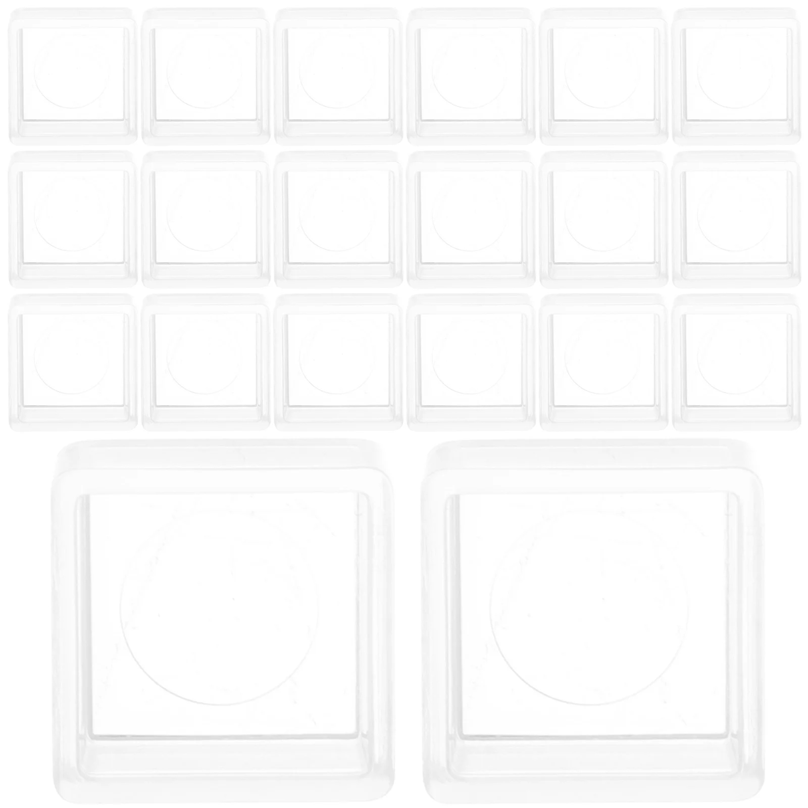 

25Pcs Watercolor Paint Pans Empty Plastic Half Pans for DIY Painting Drawing Supplies Lightweight Durable Easy Clean