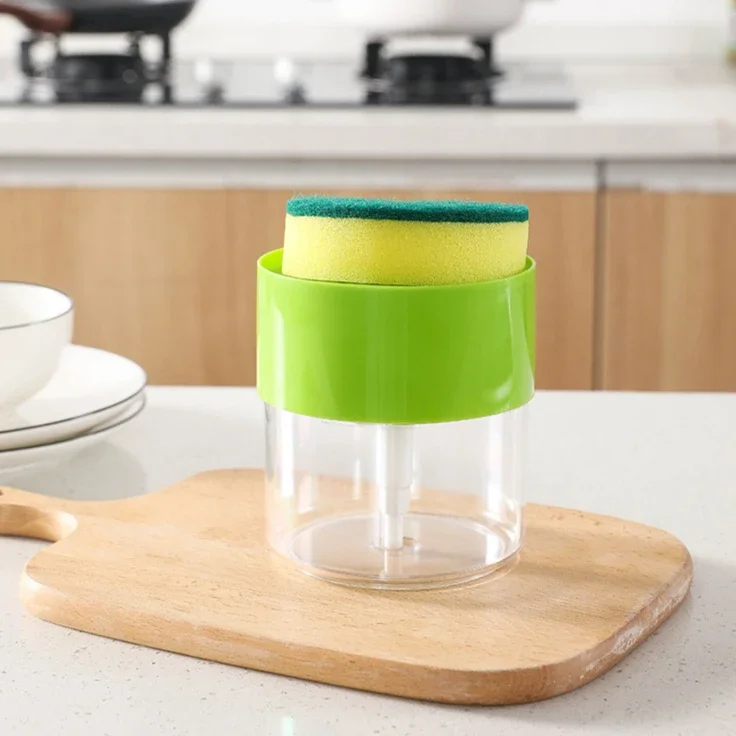 

Dish Soap Dispenser for Kitchen Liquid Soap Dispenser Kitchen Soap Dispenser with Sponge Holder Sponge Caddy Soap Pump Dispenser