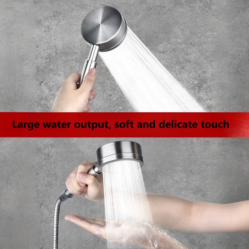 

High Pressure Shower Head 304 Stainless Steel Bathroom Sprayer Shower Head Bathroom Shower Set Supercharged Rainfall Showerhead