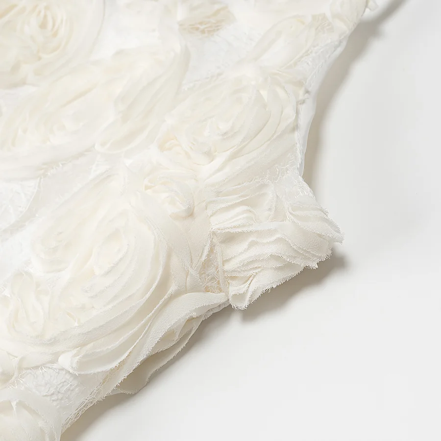 ชุดเดรสผู้หญิงลายดอกไม้ปะติดปะต่อ สายเดี่ยว ลายจุด ผ้าโพลีเอสเตอร์ สำหรับฤดูร้อน