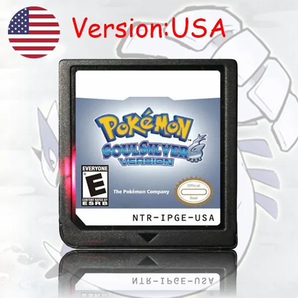 Pokemon Series DS Game Cartridge Diamond Platinum Pearl HeartGold SoulSilver Black White Meertalig voor NDS/2DS