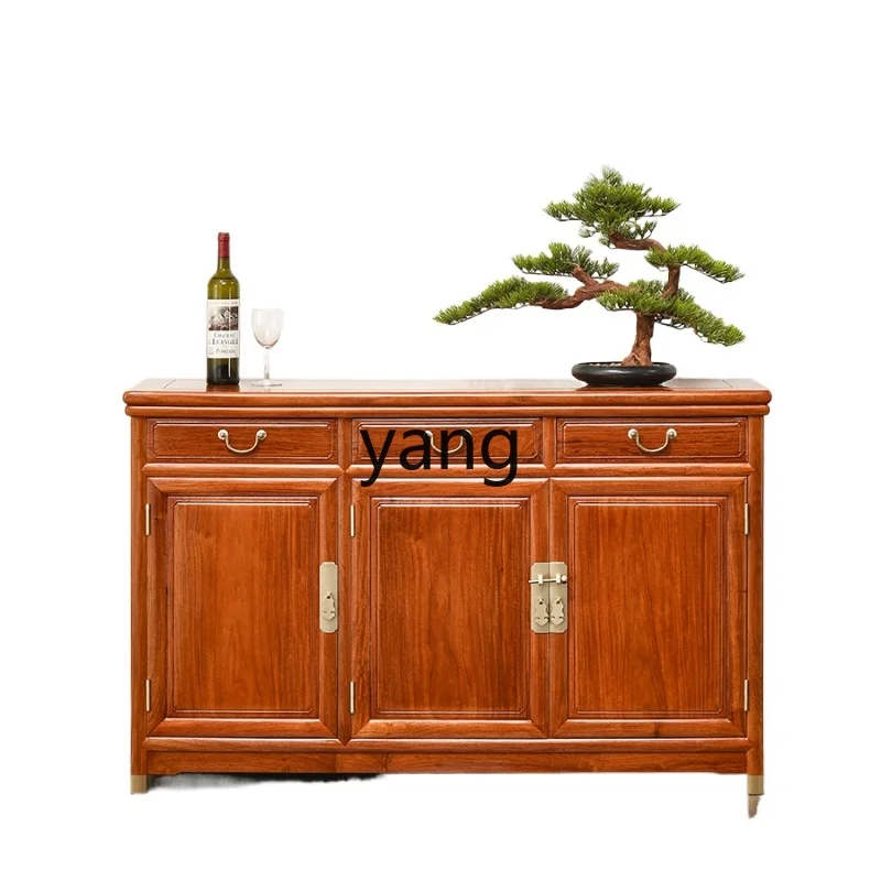 L'm'm Pterocarpus Macrocarpus Solid Wood Tea Cabinet Chinese Style Rosewood Dining Bowl Cabinet