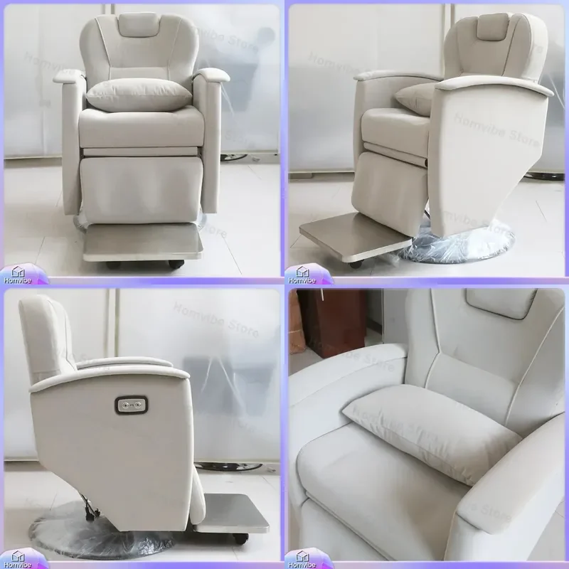 New Salon Hair Chair with Large Chassis Lift Reclining Massage Function for Barber Shop Shower Room Factory Direct Sales