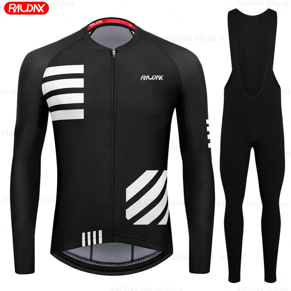 Raudax Sports Team Cycling Jerseys 2025 Long Sleeves MTB Bike Shirts Autumn Offroad Bike Jerseys Sportwear Cycling Clothing