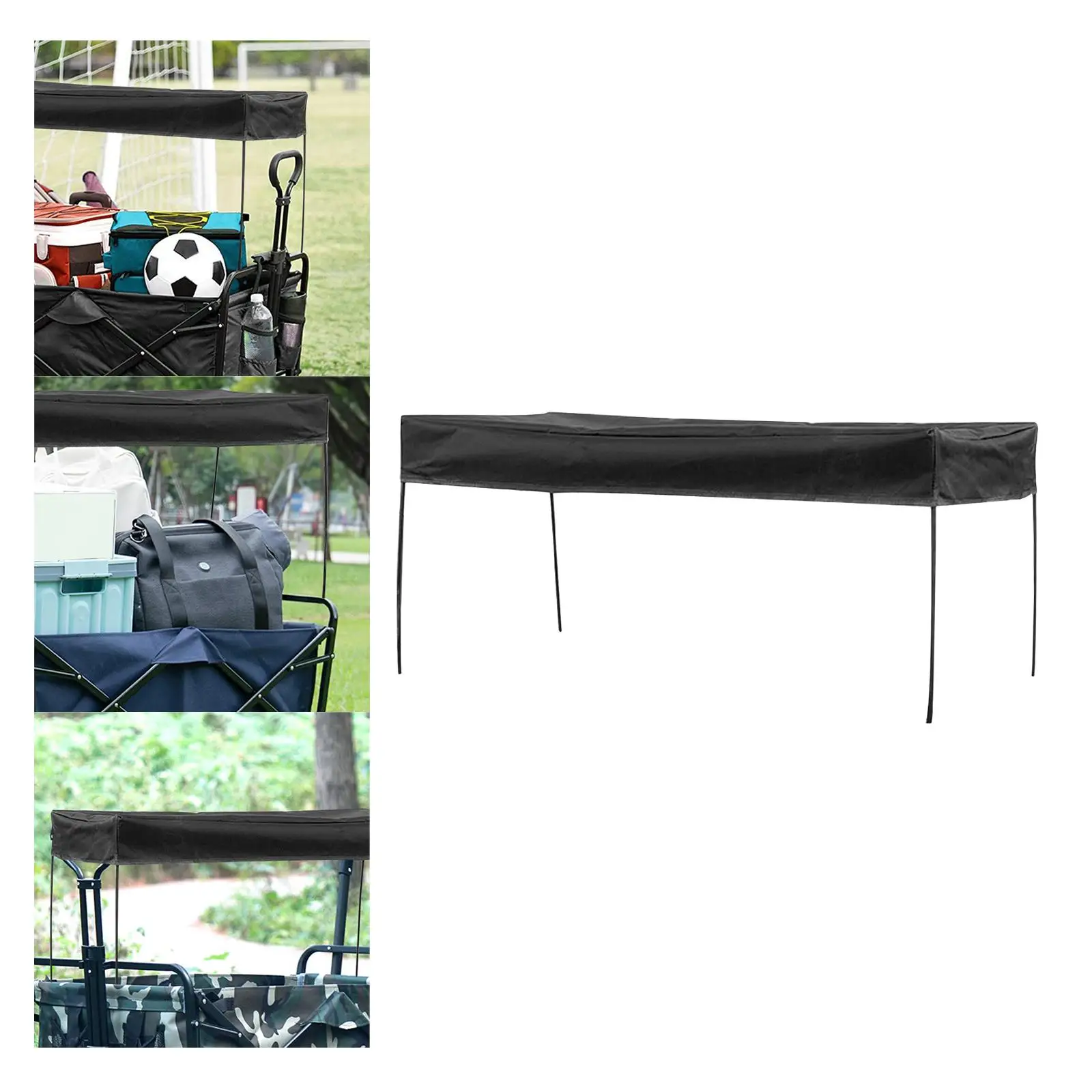 smtyteeng Wagon Canopy Transport Trailer Replacement Garden Camping Cart