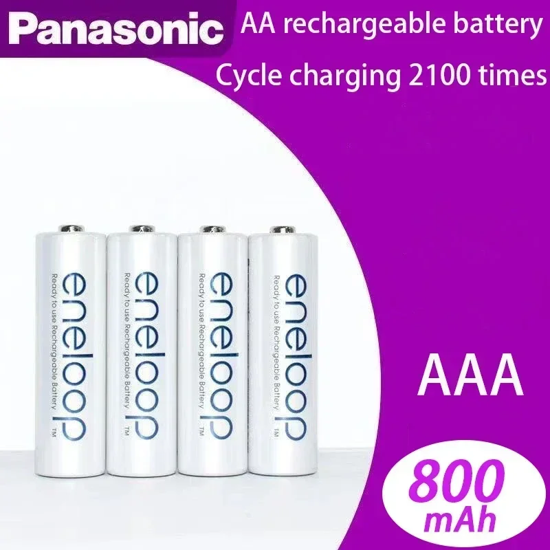 New Panasonic Eneloop 800mAh AAA 1.2V NI-MH Rechargeable Batteries For Electric Toys Flashlight Camera Pre-Charged Battery