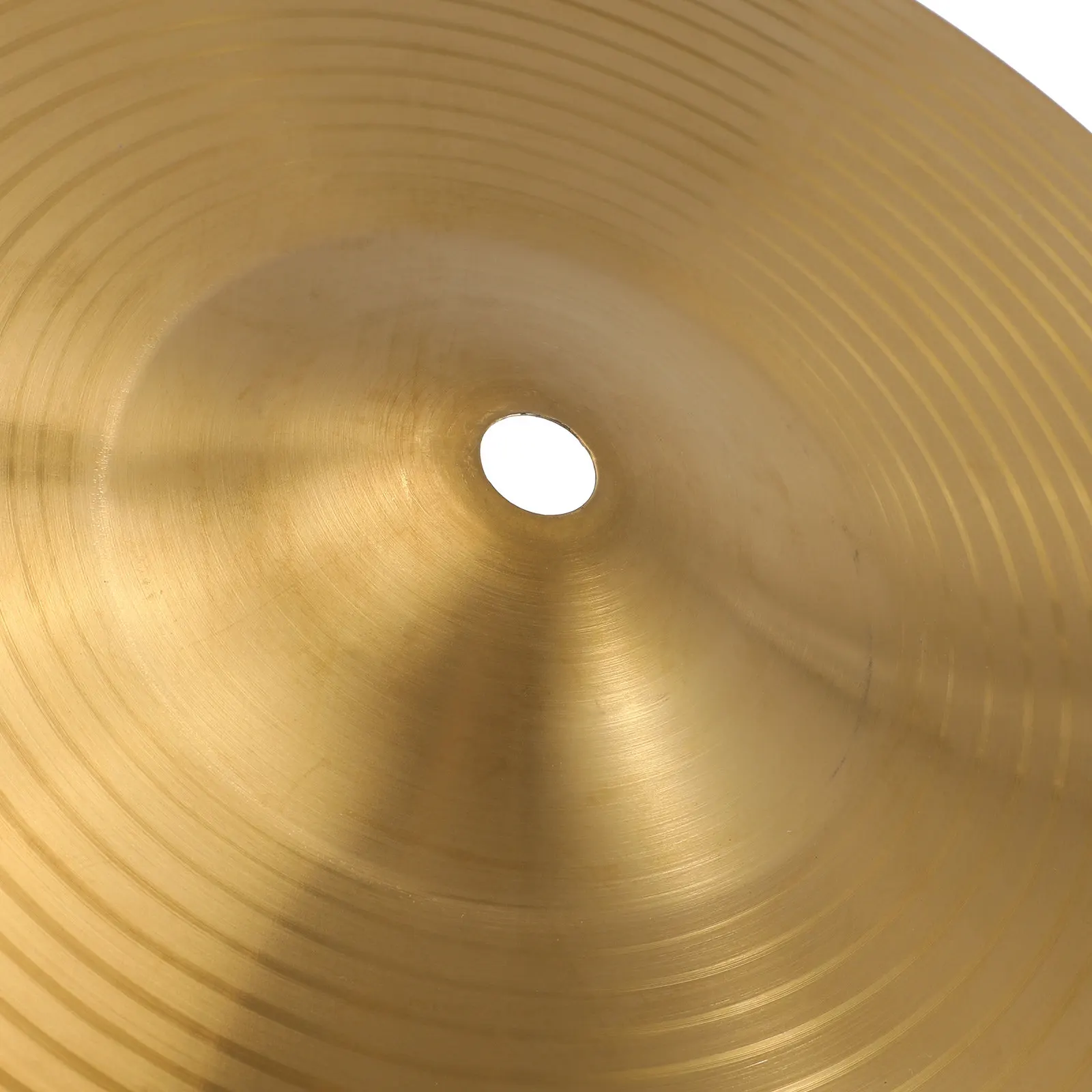10 Inch Brass Jazz Drum Cymbal High Hardness Crash Ride Hi-Hat Ideal for Beginner Student Professional Percussion