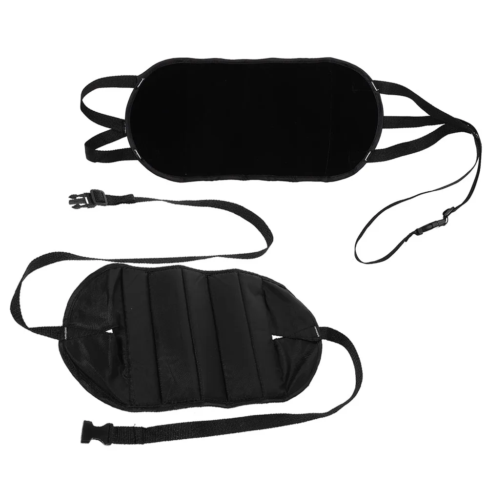 

2Pcs Adjustable Memory Foam Hammock Ergonomic Airplane Footrest for Long Flight Travel Office Use