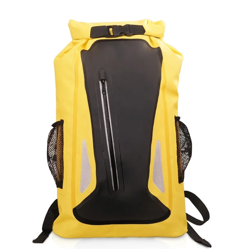 旅行用防水ドライバッグ,ロールトップクロージャー,フローティングバックパック,水泳,カヤック,ボート,釣り,25l