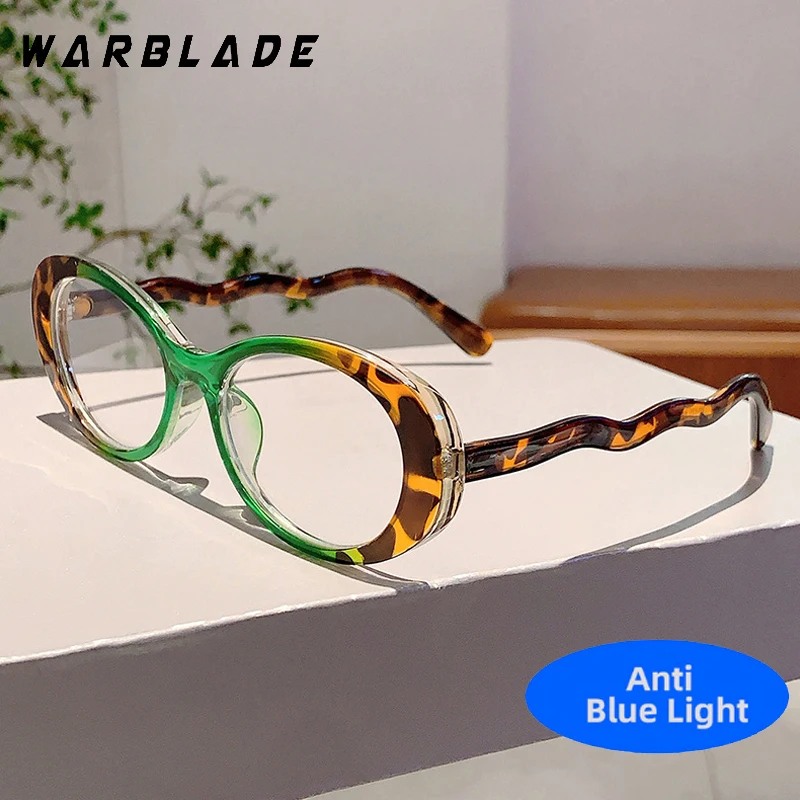 Fashion Small Oval Anti Blue Light Glasses Women Stylish MultiColor Glasses Frames Trendy Brand Design Eyeglasses For Decoration