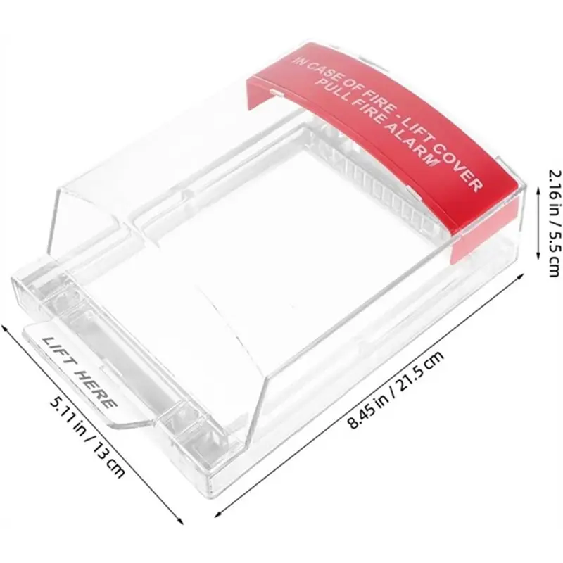 Fire Emergency Switch Protective Cover Manual Fire Alarm Rainproof Cover Transparent Manual Emergency Button Housing-Y47A