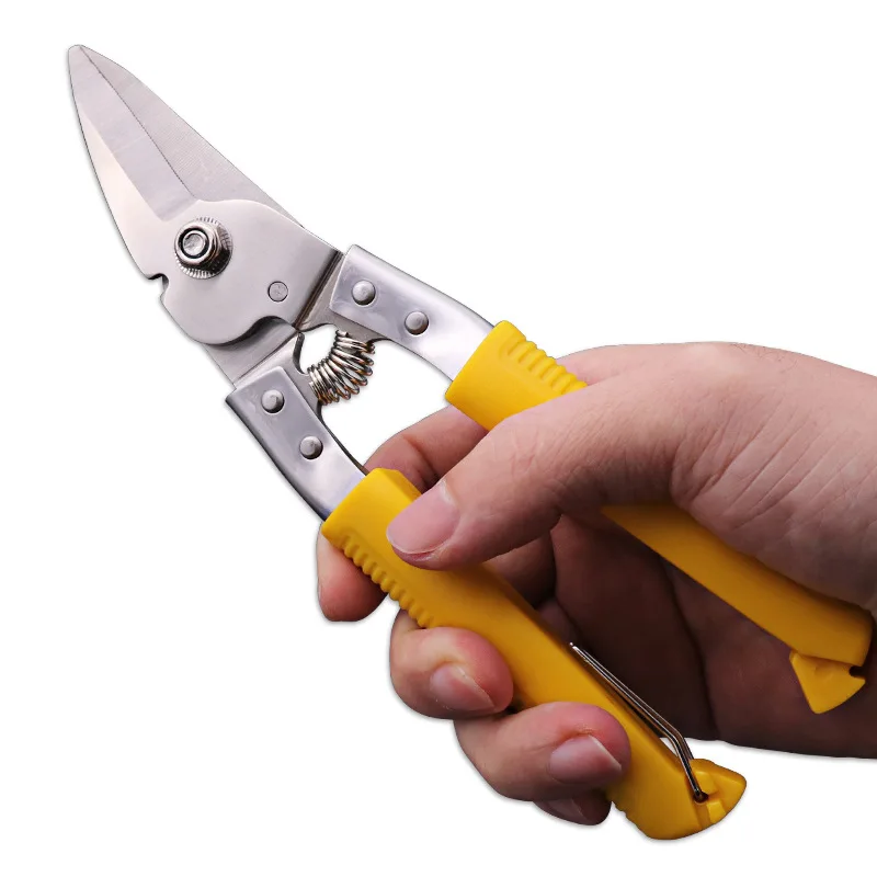 Gunting Listrik Stainless Steel Satu Tangan Alat Pemotong Serbaguna Universal Pisau Tajam Besar Dirancang untuk Memotong