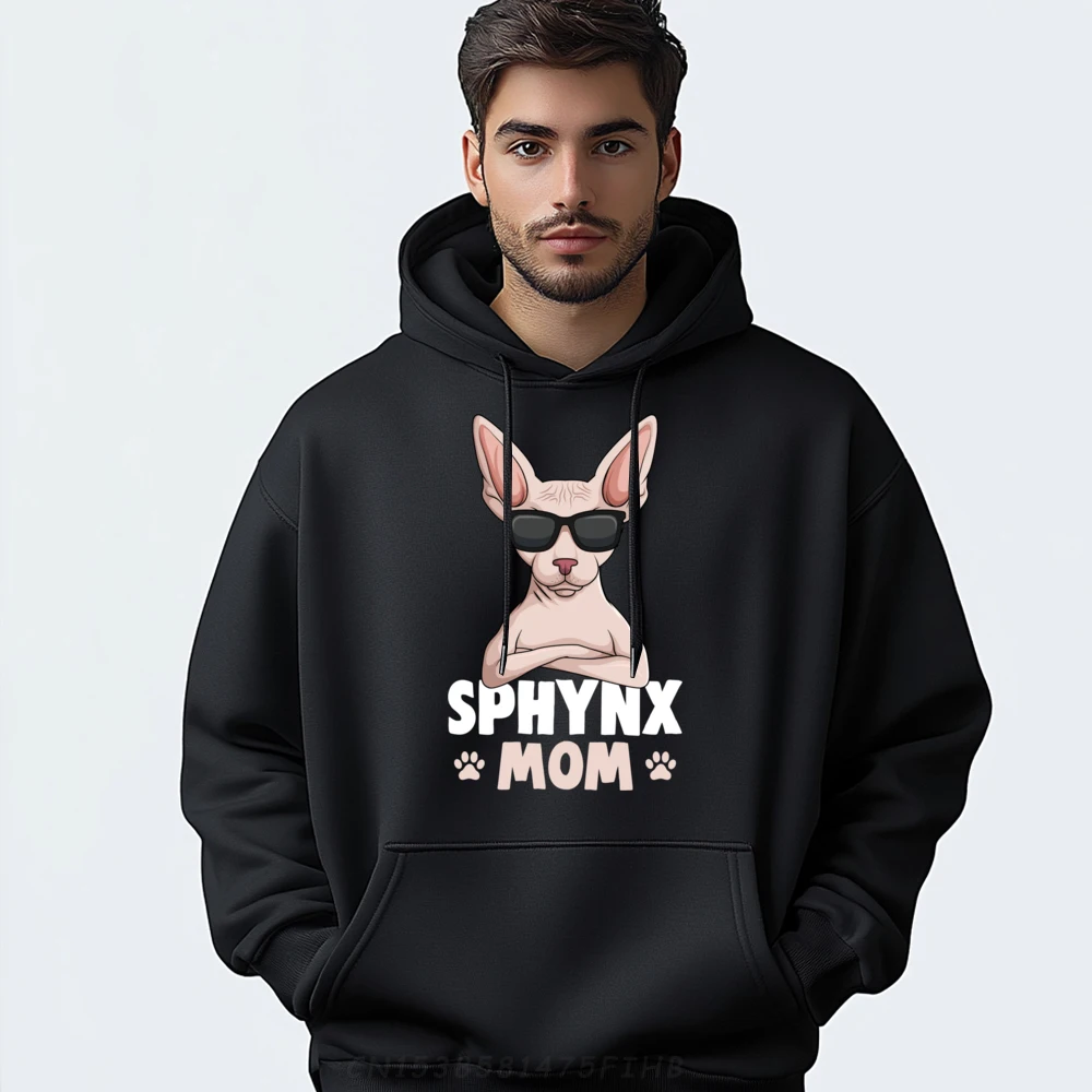 

Sphynx Mom Cat Sphinx Hairless Cat Mama Owner Lovers Men Graphic Tees Cheap Christmas Sweater