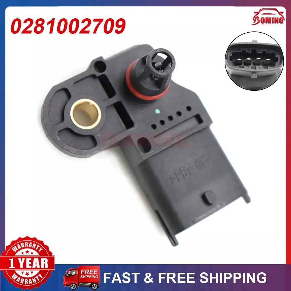 0281002709 Car Boot Intake Air Turbo Manifold Pressure MAP Sensor For Renault Grand Scenic Laguna Megane II Suzuki Grand Vitara