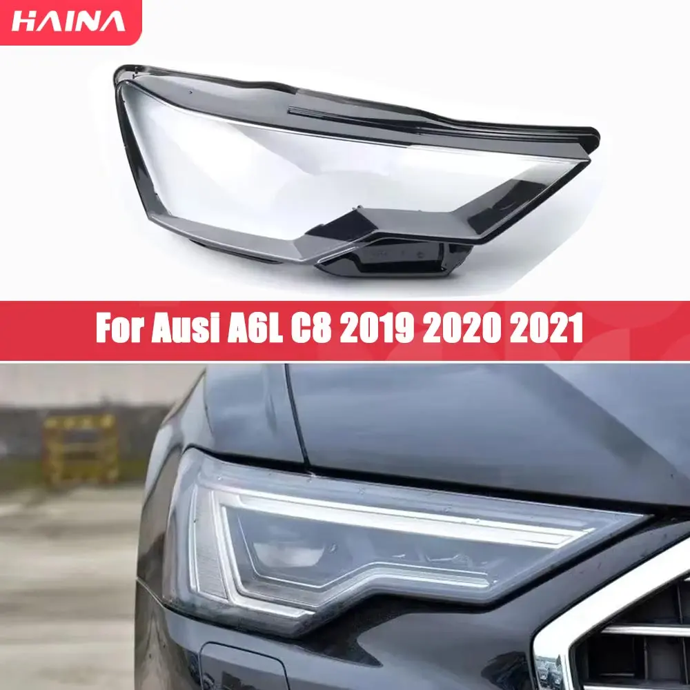 

Крышка фары объектива для Audi A6 A6L C8 2019 2020 2021, прозрачный абажур, корпус лампы из плексигласа