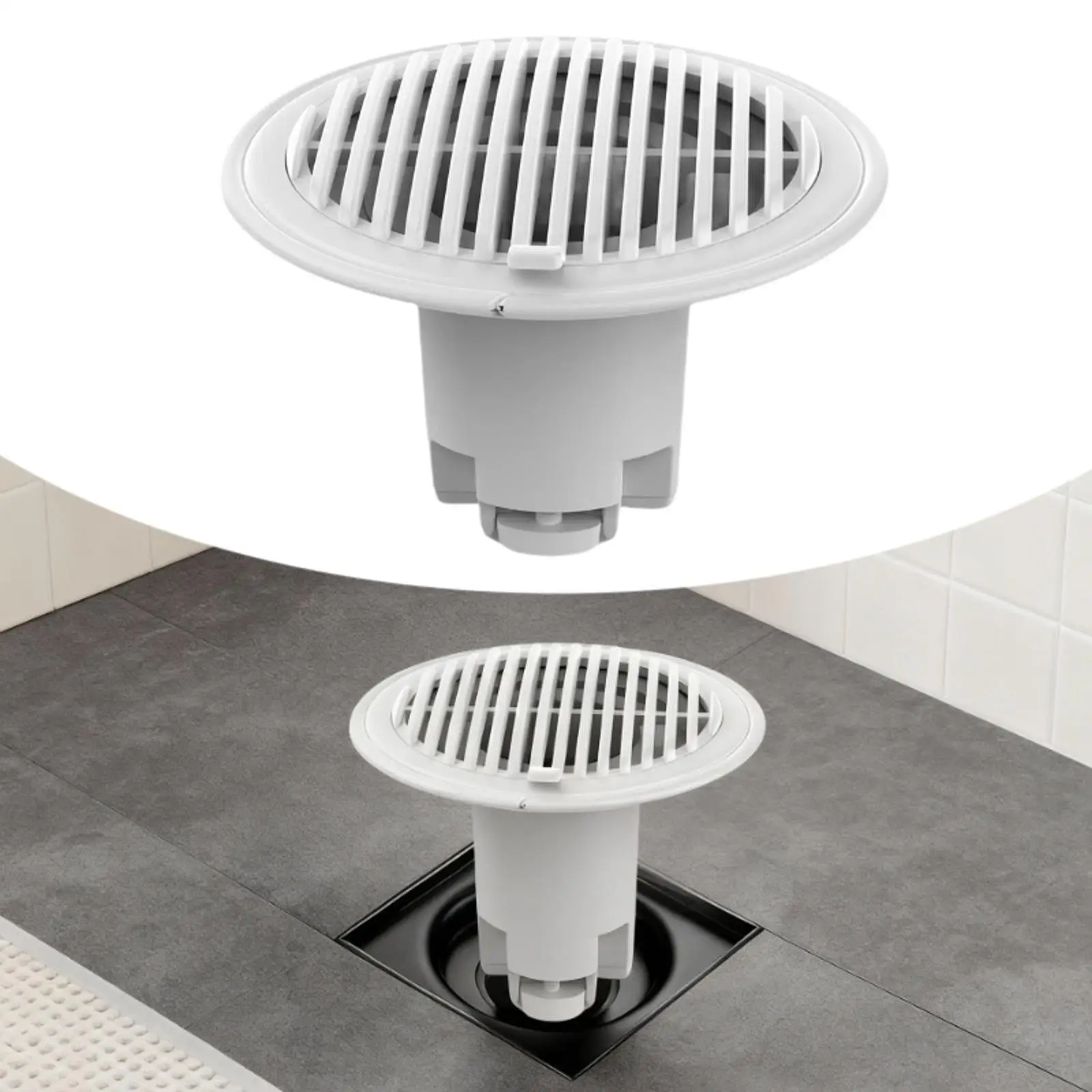 

Sink Odor Blocking Drain Insert Stable Anticlogging Floor Drain Replacement Part for Bathroom Kitchen Shower