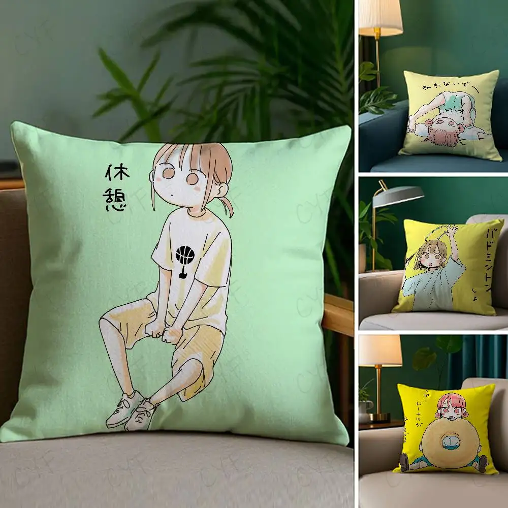 

Anime Blue Box Pillow Case Custom Printed Brushed Fleece Pillow, Baby Skin-Touch, Eco-Friendly Dye-Sublimation Cushion for Home
