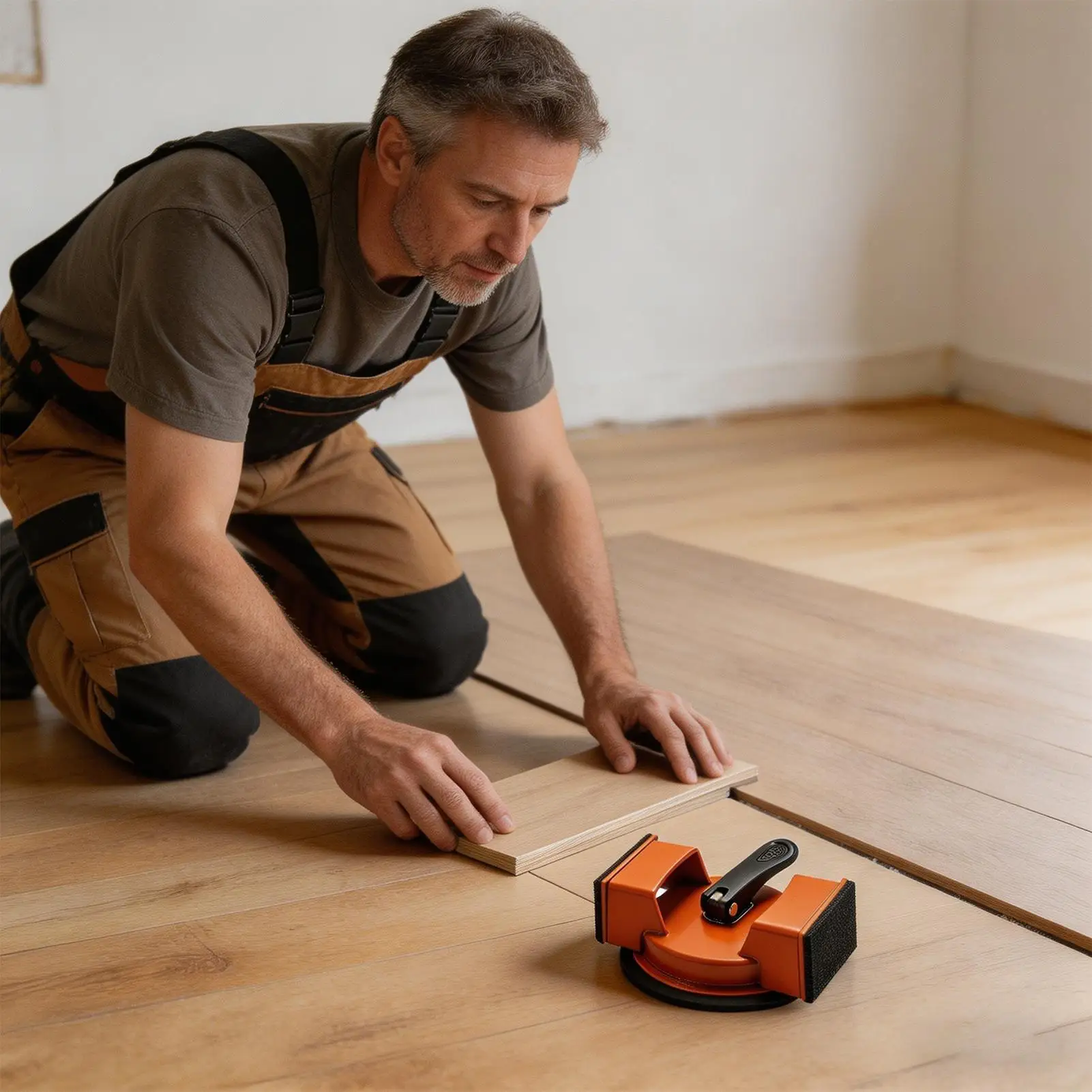 

Инструмент для выравнивания пола с двойными присосками, эргономичный захват для досок, профессиональный фиксатор для выравнивания, коррекции и восстановления пола