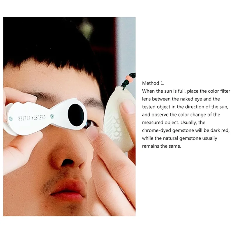 AC23-35X Jewelers Loupes Magnifier Foldable Pocket Glasses Jewelry Chelseas Filter Filterjewelers Loupes Jadelite Filter