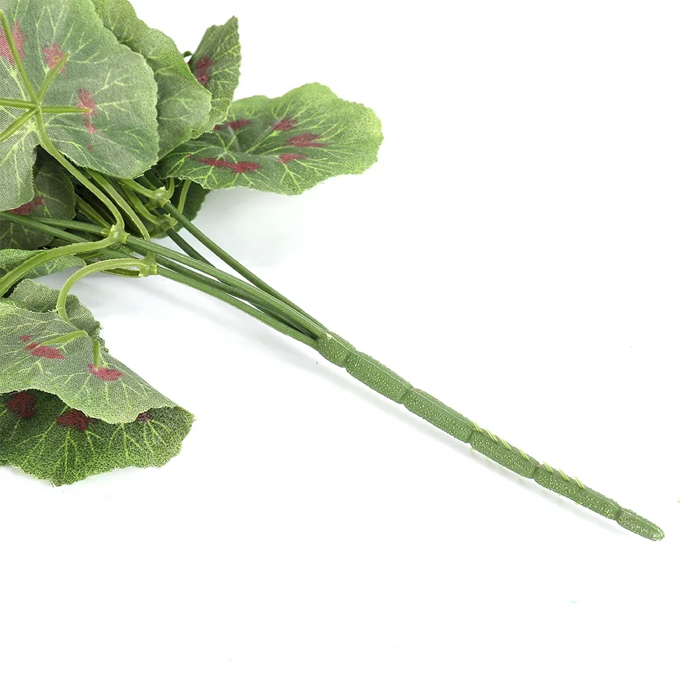 Geranio artificial de 36CM, planta de flores rojas y rosas simuladas, bonsái de plástico, adornos falsos para el hogar, tienda de bodas, decoración DIY, 1 ud.