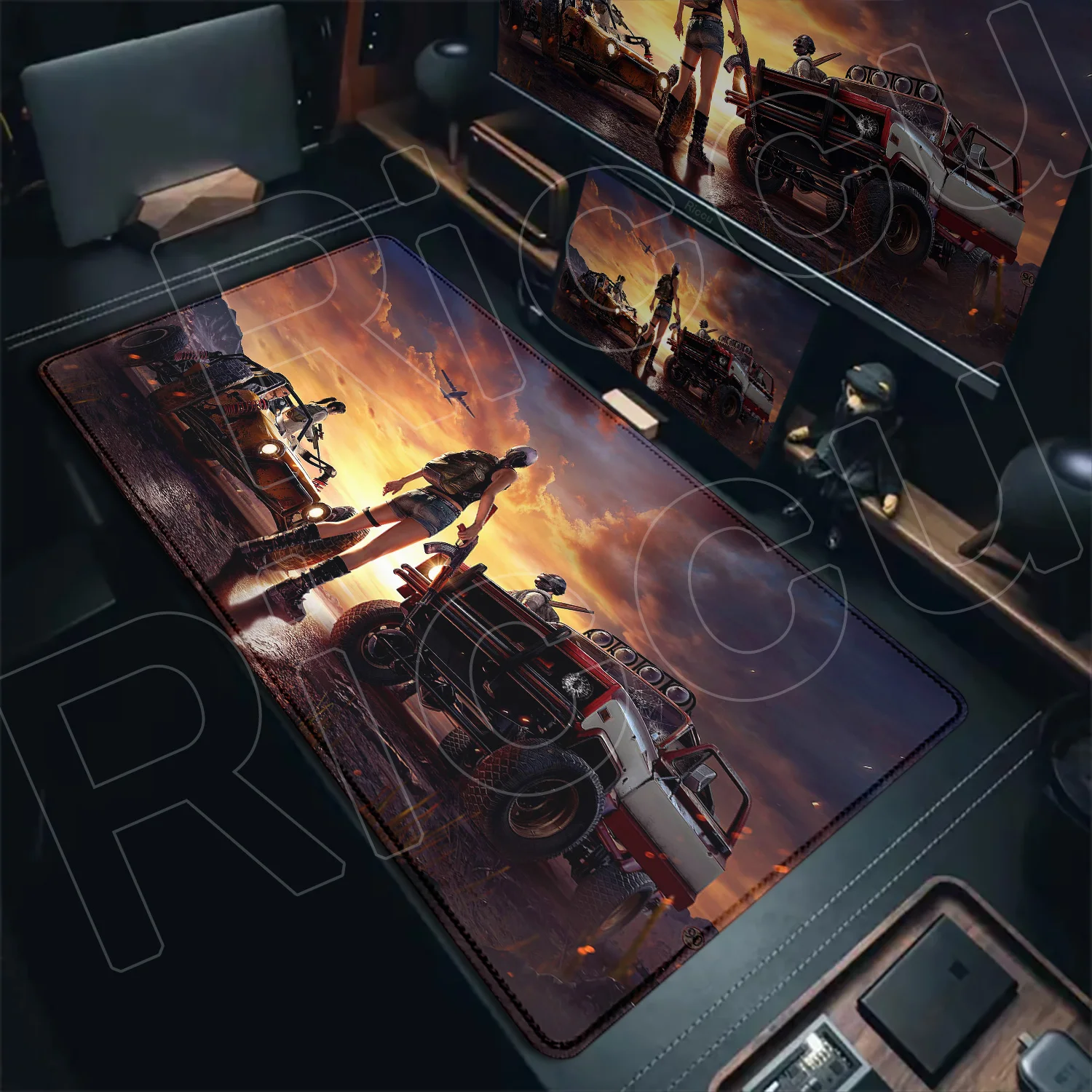 E-sports Pubg Battlegrounds Mouse Pad Cartoon Lockedge Non-slip Rubber Large Computer Game Keyboard Mat Mousepad for PC Desk Pad