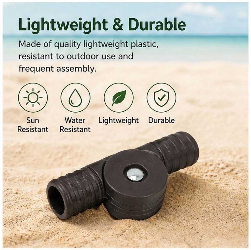 1Pair Versatile Plastic Pipe Fitting Connectors for Lounge Chair Recliner Adapter Replacement Outdoor Camping Beach Chair Tube