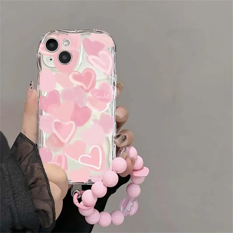 جراب مع سلسلة وسوار لـ infinix note 30 ، 40 ، pro ، 30i ، 40i ، 30 play ، ذكي 8 ، tecno ، spark ، 20 ، 20c