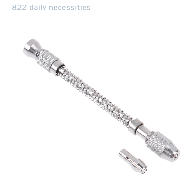 convenientMini Spiral Hand Drill Full Metal Hand Twist Drill Manual Punching Tool