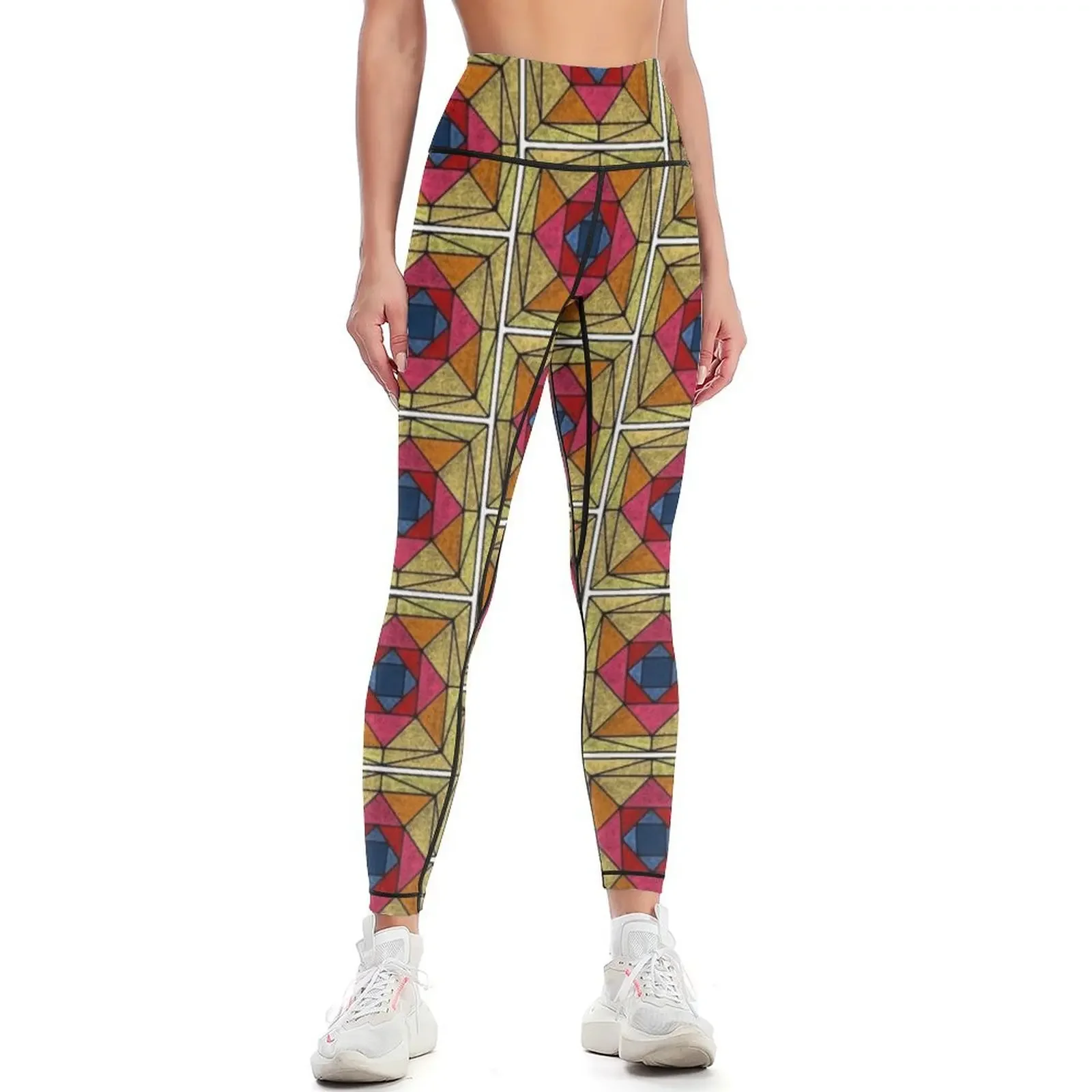 

Suspiria Stained Glass Ceiling Leggings Golf wear sports tennis for Women's sports pants sports for push up Womens Leggings