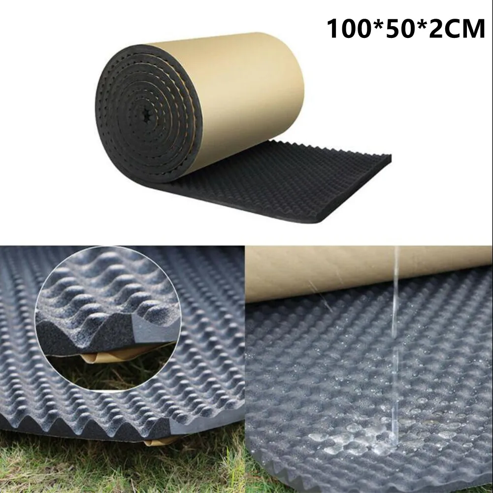 100*50cm Acoustic Foam Insulation Wall Car Studio Sound-Proof Dampening Pad Heat Sound Insulation Mat Sound Noise Deadener Foam