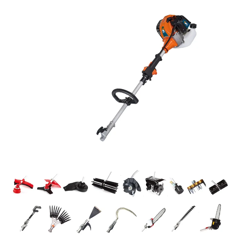 

Multifunction Brush Cutter Multifunctional 2-STROKES Multi Brush Cutter Lawn Mower Grass Trimmer Tree Pruner Whipper Snipper