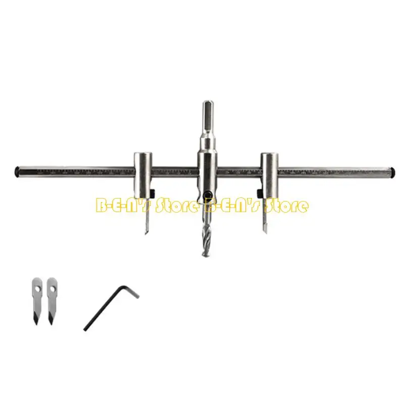 

Y1AD Professional Adjustable Circle Cutting Tool 30-300mm Reinforced Manganese Steel Suitable for Wood and Plasterboard