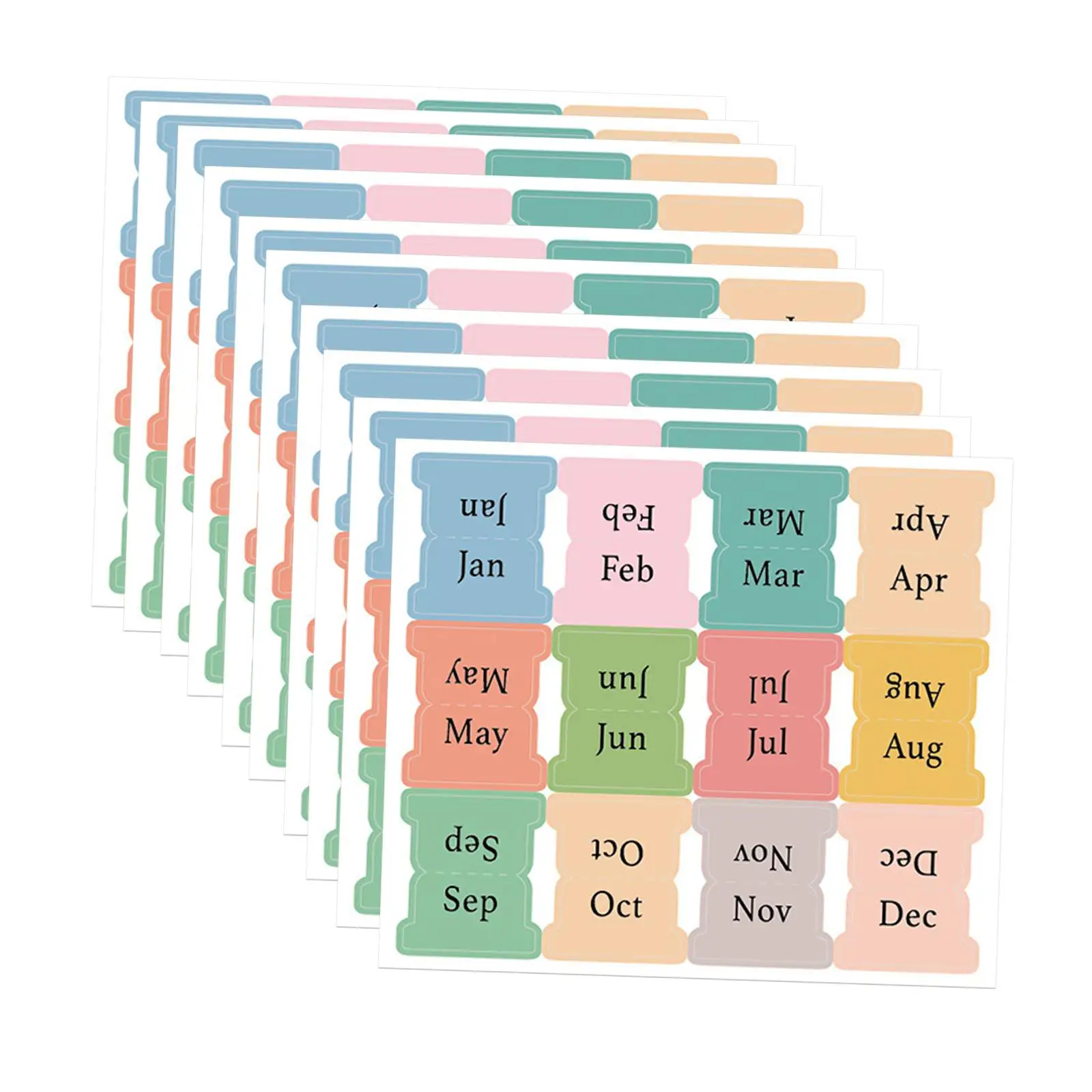 Color Sticky Notes Planner Label Stickers Directory Classification Labels for School Supplies