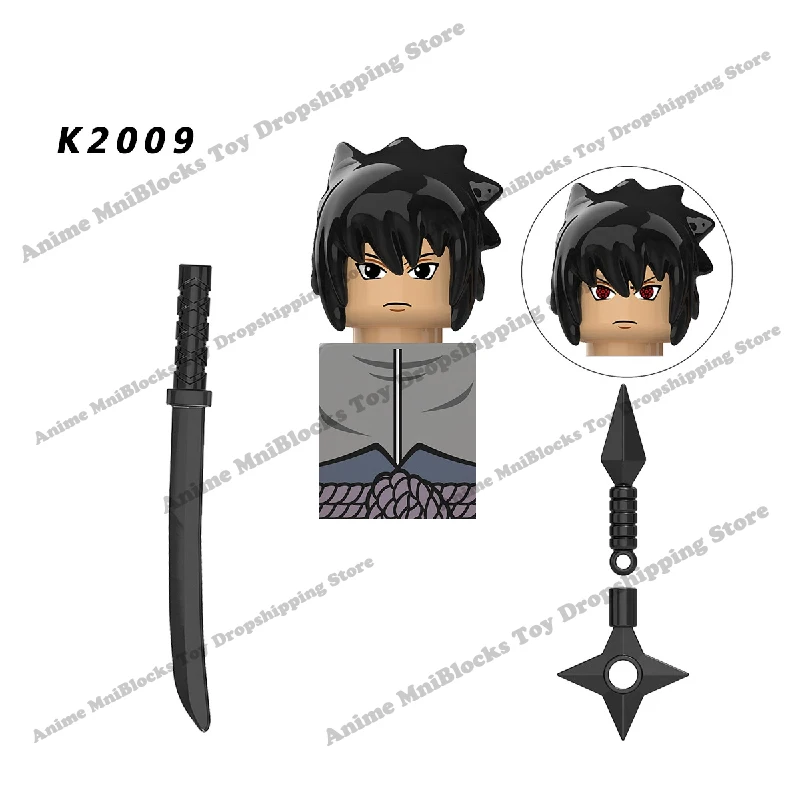 KDL801 802 803 804 806 807 810 811 Naruto blocks Akatsuki anime Sasuke mini action toy figures Assemble bricks toys kid gifts