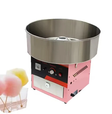 Stall Drawing Cotton Candy Colorful Fancy Electric Heating Cotton Candy Making Mini Semi Automatic Cotton Candy Machine